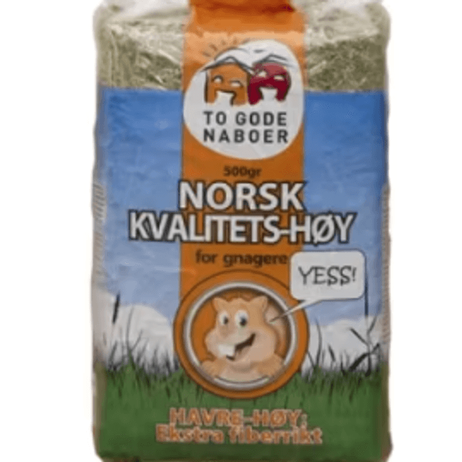 Hovedbilde To Gode Naboer HAVRE-HØY u/timotei 500g 
