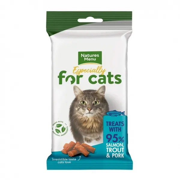 Bilde av Natures Menu katt Treats laks og ørret 60g